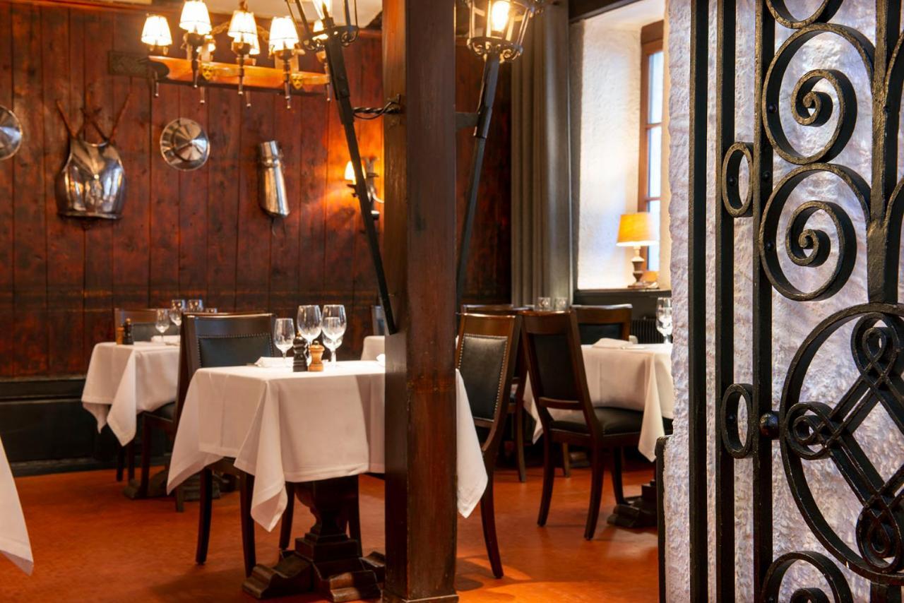 Hotel Les Armures Geneva Exterior photo Interior of the restaurant